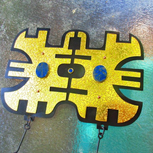 Vintage MCM Mid Century Modern Wall Hanging SIGNED - Picture 9 of 15